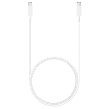 Kabel Samsung USB-C / USB-C EP-DX510JWEGEU (Hromadné vyhovující) - 5A, 1,8m - bílá