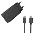 Sony Fast Charger with USB-C Cable XQZ-UC1 - 30W - Black