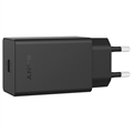 Rychlá Cestovní Nabíječka Sony USB-C XQZ-UC1 - 30W - Hromadná - Černá