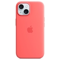 iPhone 15 Apple Silicone Case with MagSafe MT0V3ZM/A - Guave