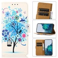 Série Glam Samsung Galaxy A53 5G Case - kvetoucí strom / modrá