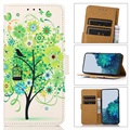 Série Glam Samsung Galaxy A53 5G Case - kvetoucí strom / zelená