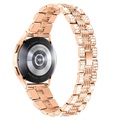 Samsung Galaxy Watch4/Watch4 Classic/Watch5/Watch6 Glam z nerezové oceli (Otevřená krabice - Vynikající) - růžové zlato