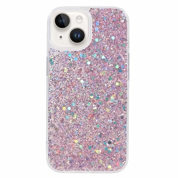 iPhone 15 Plus Glitter Flakes TPU Case
