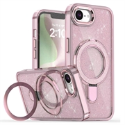 iPhone 16e Glitter Hybrid Case with Kickstand - MagSafe Compatible