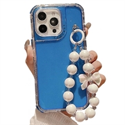 iPhone 16 Pro Glitter Shockproof Hybrid Case with Wrist Strap
