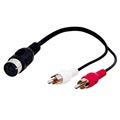 Goobay 5 Pin DIN /2x RCA kabelový adaptér - 0,2 m