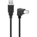 Goobay Angled USB Cable - A male/B male - 0.5m