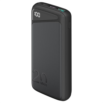 Goobay Fast Charge Power Bank - 20000 mAh - Black