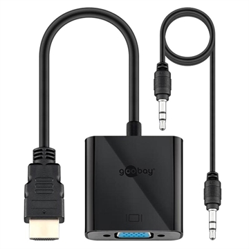 Goobay HDMI / VGA Adaptér s 3.5mm AUX Kabelem