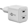 Goobay Nano GaN Dual USB-C PD Fast Charger 35W