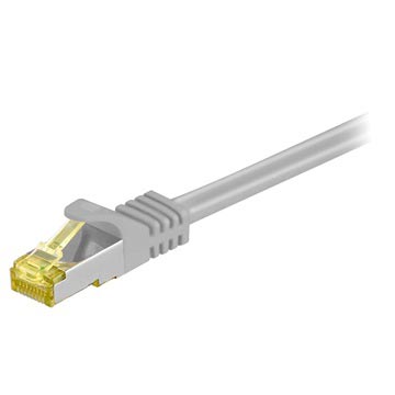 Goobay S/FTP CAT7 kulatý síťový kabel - 10m - šedá