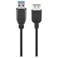 Goobay Superspeed USB 3.0 prodlužovací kabel - 1,8 m - černá