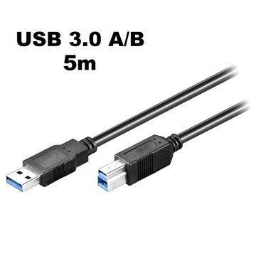 GooBay Superspeed USB 3.0 Type-A / USB 3.0 Type-B kabel-5M