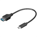 Goobay SuperSpeed ​​USB 3.0 / USB 3.1 typu -C OTG kabelový adaptér - hromadný - černá