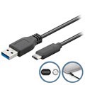 Goobay USB 3.0 / USB Type -C kabel - 1M - černá