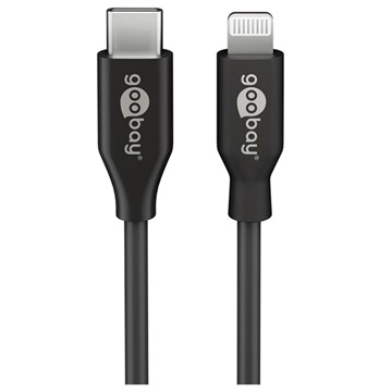 Goobay USB -C / Lightning Data a nabíjecí kabel - 2M - bílá