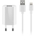 Goobay USB Charger with Lightning Cable - MFi Certified - White