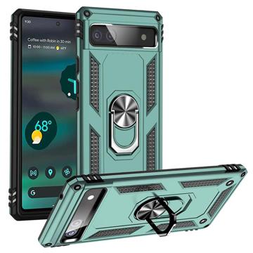 Google Pixel 6a Hybrid Case with Metal Kickstand