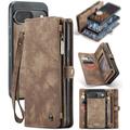 Google Pixel 9/9 Pro Caseme 008 2-in-1 Multifunctional Wallet Case - Brown