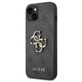 Guess 4G Big Metal Logo iPhone 14 Plus Hybrid Case - Grey