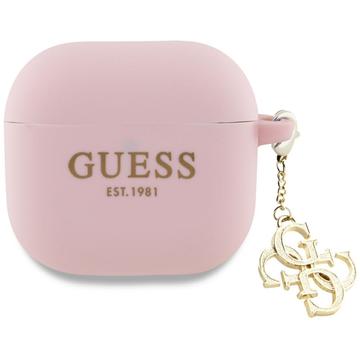AirPods 4 Guess 4G Charm Silicone Case - Pink