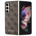 Samsung Galaxy Z Fold5 Guess 4G Charms Collection Hybridní Pouzdro - Hnědý