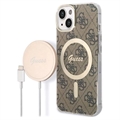Guess 4G Edition Bundle Pack iPhone 14 Plus Pouzdro & Bezdrátová Nabíječka
