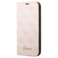 Guess 4G Metal Gold Logo iPhone 14 Plus Flip Pouzdro