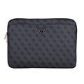 Guess 4G Zipper Pocket Triangle Logo Laptop Sleeve - 14" - Black