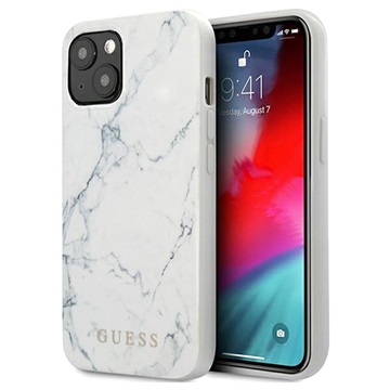 Hádejte sbírku mramoru iPhone 13 Mini Hybrid Case - White