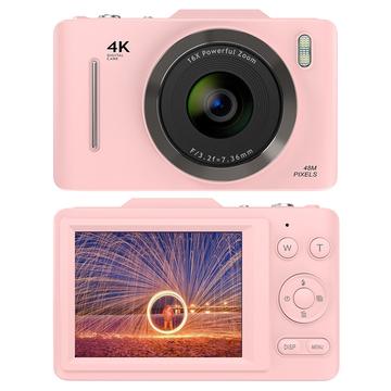 H16 Digital Camera with 16x Zoom and 32GB Memory Card - Pink