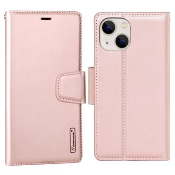 Hanman Mill iPhone 14 Plus Pouzdro na Peněženku - Růžové zlato