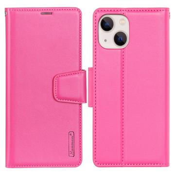 Hanman Mill iPhone 14 Plus Pouzdro na Peněženku - Horká růžová