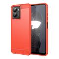 HMD Fusion Brushed TPU Case - Carbon Fiber - Red