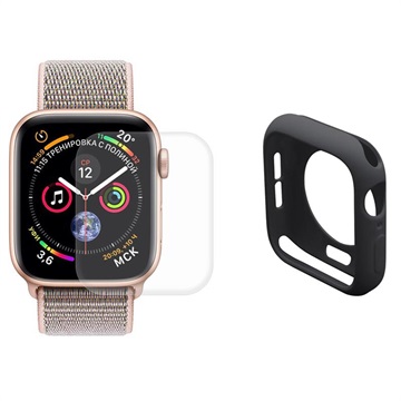 Hat Prince Apple Watch Series SE 3/SE (2022)/SE/6/5/4 plná ochrana sada - 40 mm - černá