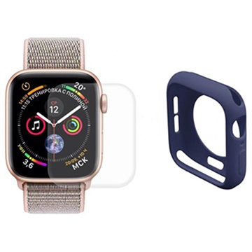 Hat Prince Apple Watch Series SE 3/SE/6/5/4 plná ochrana sada - 40 mm - tmavě modrá