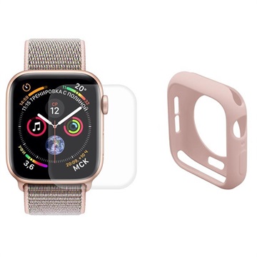 Hat Prince Apple Watch Series SE/6/5/4 plná ochrana sada - 40 mm - růžová