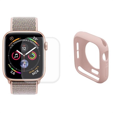 Hat Prince Apple Watch Series SE 3/SE (2022)/SE/6/5/4 plná ochrana sada - 40 mm - růžová