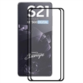 Ochranné tvrzené sklo Samsung Galaxy S21 5G Hat Prince v plné velikosti - 2 ks. - černý okraj