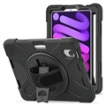 iPad Mini (2021) Case Heavy Duty 360 s ručním popruhem - černá