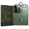iPhone 15 Pro/15 Pro Max Hofi Cam Pro+ Chránič Objektivu Fotoaparátu z Tvrzeného Skla - Průhledný / Černý