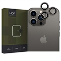 Chránič Objektivu Fotoaparátu iPhone 15 Pro/15 Pro Max Hofi Camring Pro+ - Černý Okraj