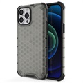 Honeycomb Armored Samsung Galaxy S21 Fe 5G Hybrid Case - Black