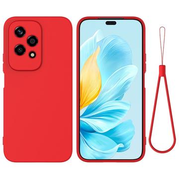 Tekuté silikonové pouzdro na Honor 200 Lite - Červené