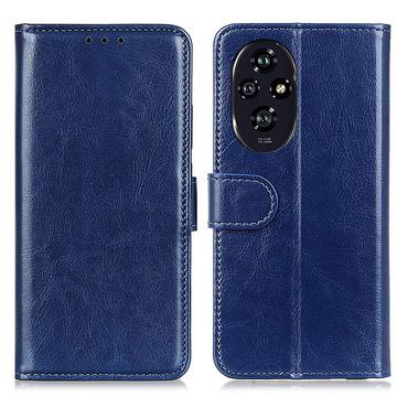 Honor 200 Wallet Case with Magnetic Closure - Blue