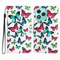 Honor 400 Lite Wonder Series Wallet Case - Colorful Butterflies