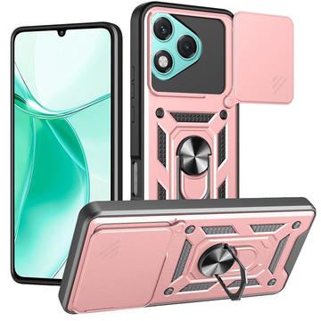 Honor 400 Lite Rotary Ring Hybrid Case with Camera Shield - Rose Gold