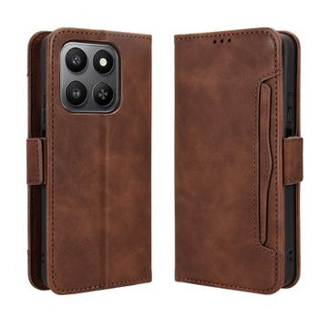 Honor 400 Smart 5G/4G/X7d 4G Cardholder Wallet Case - Brown