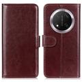 Honor X60 Pro/X9c/Magic7 Lite Wallet Case with Magnetic Closure - Brown
